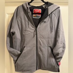 Milwaukee Gray Heated Hooded Jacket